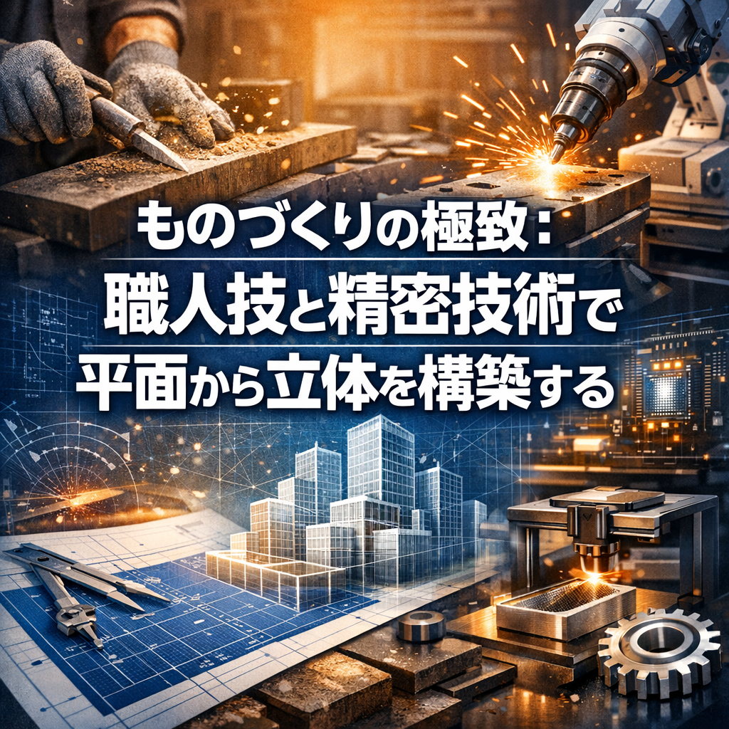 ものづくりの極致：職人技と精密技術で平面から立体を構築する